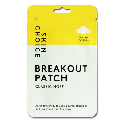 SkinChoice Nose Pore Travel Edition: Unclog, Shrink, and Revitalize! XL 5s Effective Nose Patches Absorb Oil, Target Acne, and Blackheads. Vegan-Friendly.
