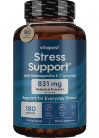 VitaPost Stress Support Supplement 180 Capsules